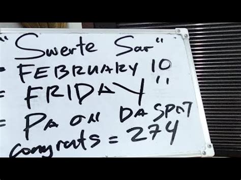 swerte sar|Hearing Today February 10 National 3D Lotto @Swerte Sar.